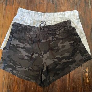 Two of the “butter soft” shorts from Walmart